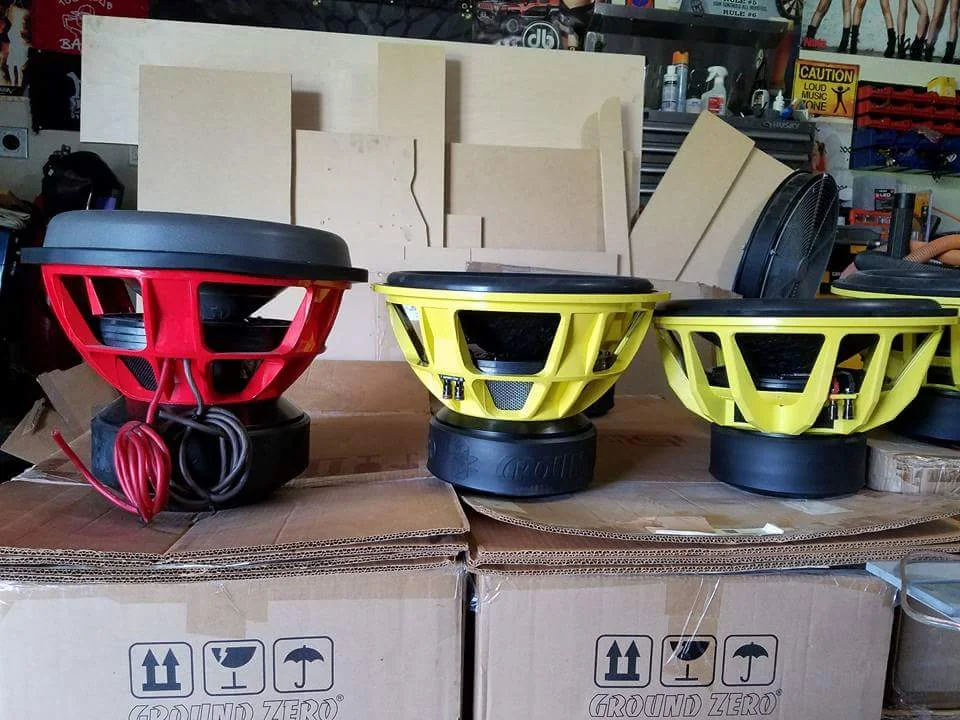 Custom subwoofer enclosure build in Seguin TX