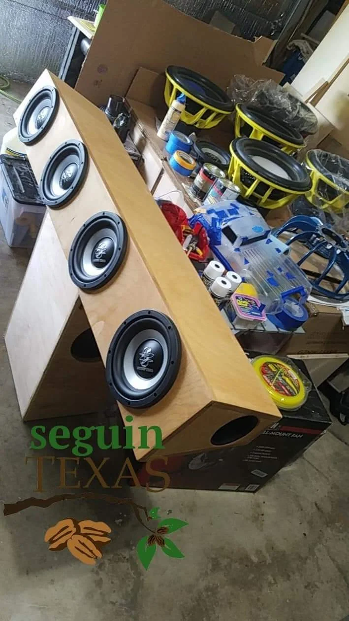 Ground Zero subwoofers ready for install at BSG Trendsetterz